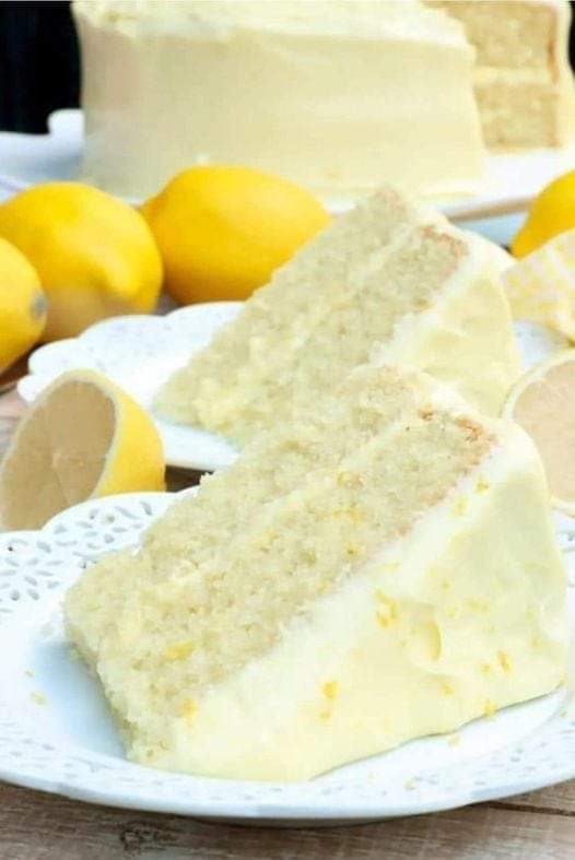 Lemon  Velvet Cake + Lemon Cream Cheese Frosting