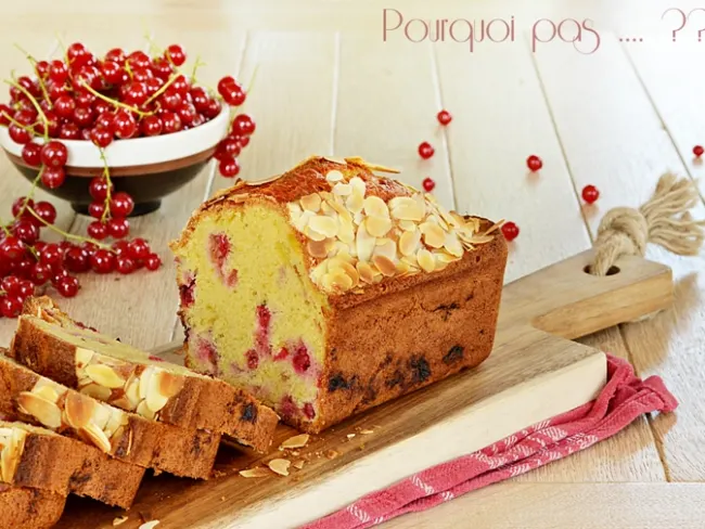Red Currant, Almond Cake (lactose-free) (18x8cm mold)