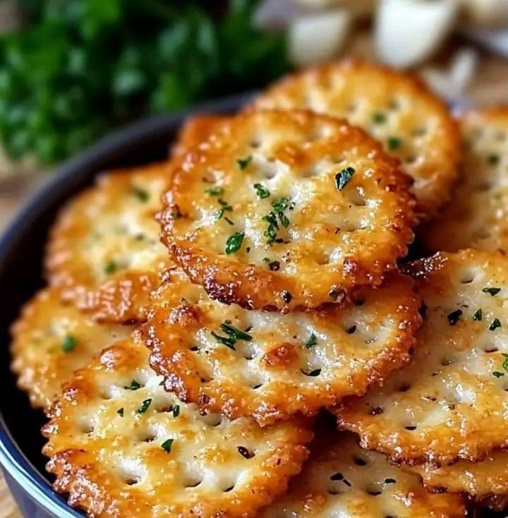 Cheesy Garlic Butter Ritz Crackers