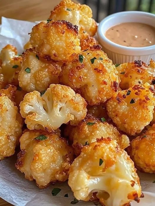 Baked cauliflower tastes better than meat! Crispy roasted cauliflower. Simply delicious!