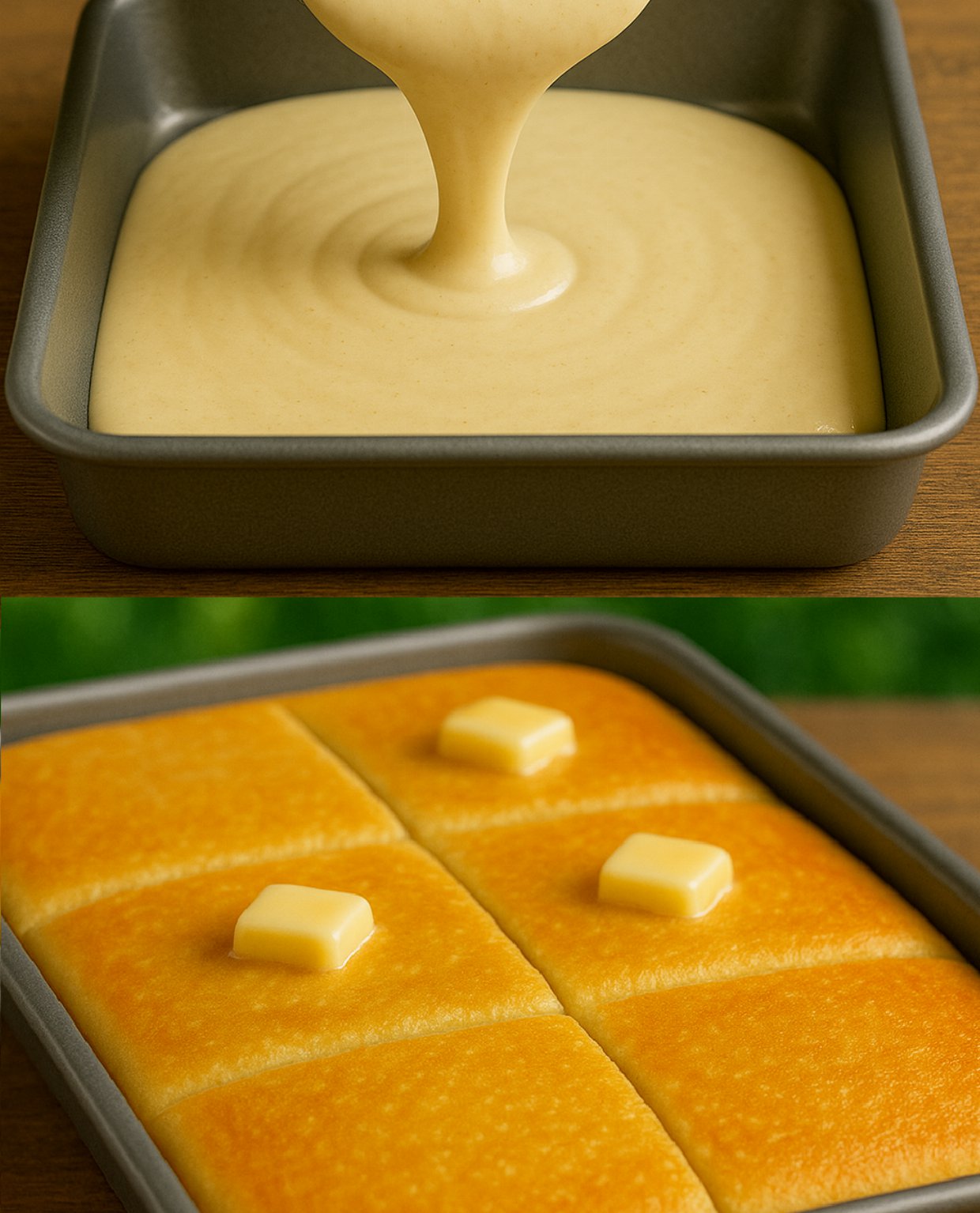 Fluffy Vanilla Butter Sheet Pancakes