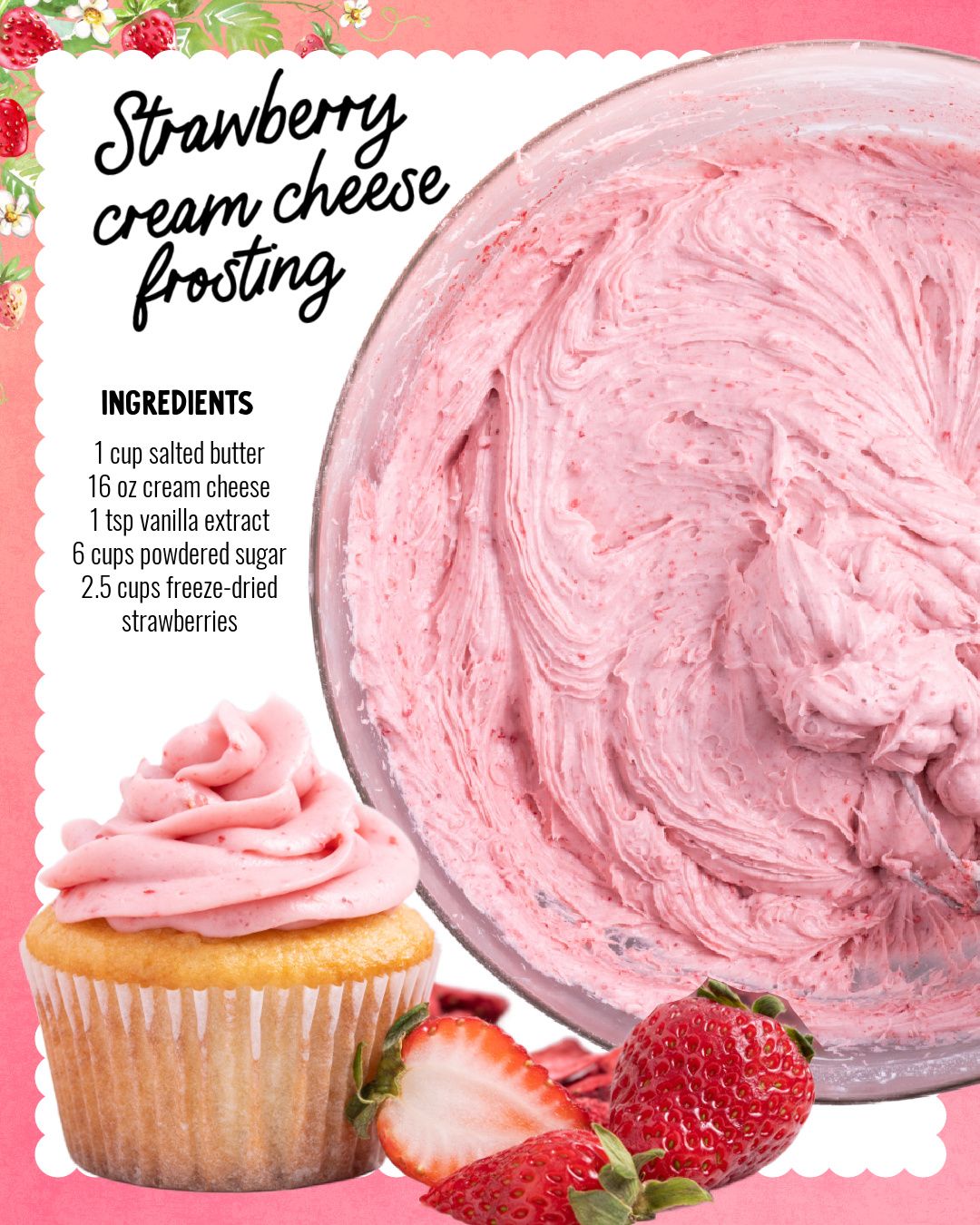 Strawberry Cream Cheese Frosting