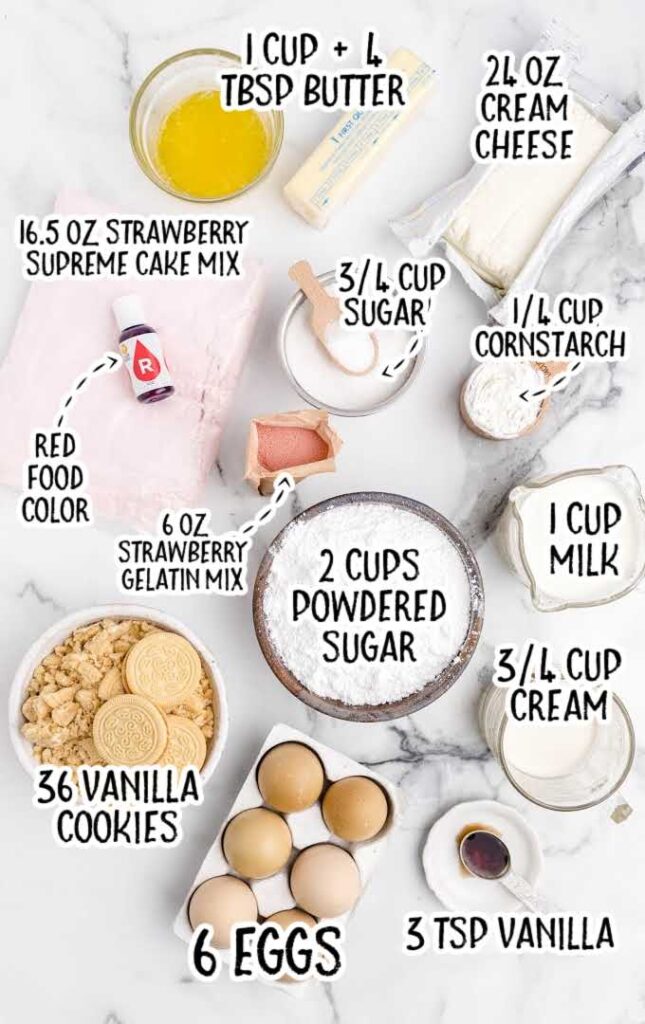 Strawberry Crunch Cake 2 Strawberry Shortcake Cheesecake Ingredients