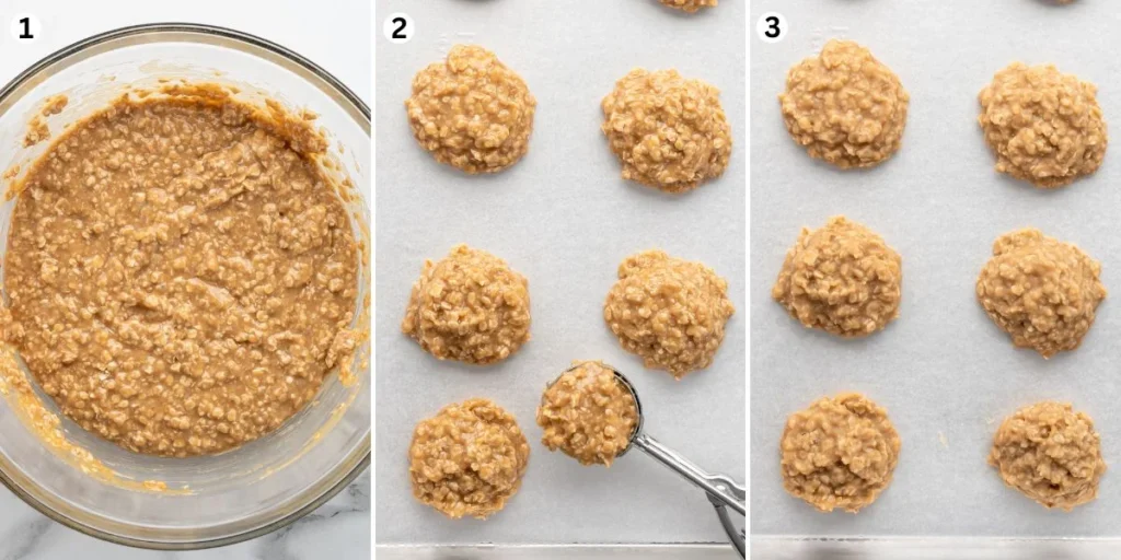 Peanut Butter No-Bake Cookies 3 no bake peanut butter cookies collage