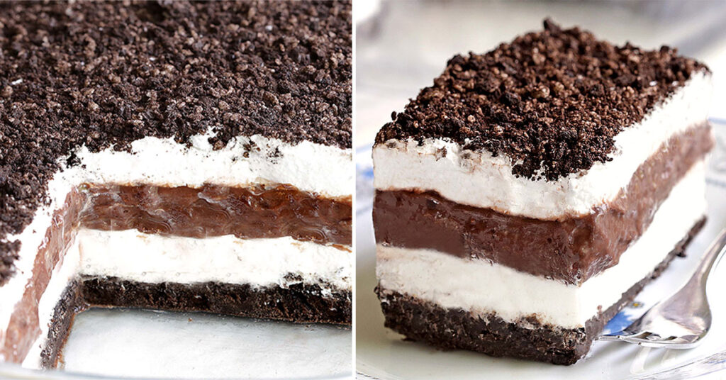 OREO LASAGNA! No-bake recipe 2 oreo lasagna fi