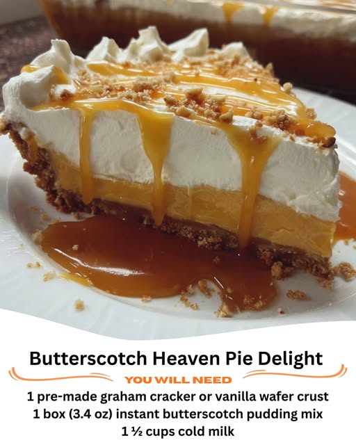 Butterscotch Heaven Pie Delight