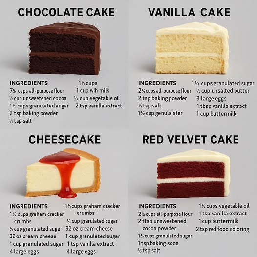 The best types of cake
